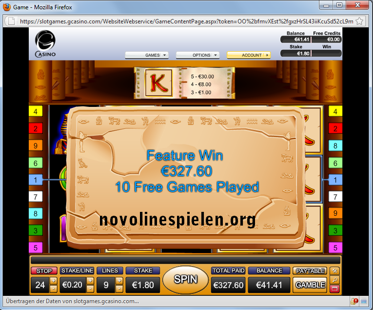1 300€ Book of Ra online gewinn schon wieder!