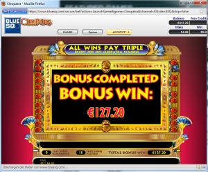 cleopatra ergebnis 450 euro gewinn 300x249 460€ Gewinn schon wieder!!